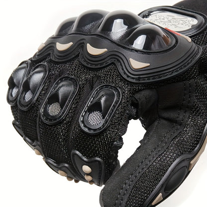 Unisex Four-Season Touchscreen Gloves - Breathable Motorcycle & Cycling Gloves