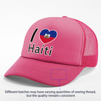 Show your pride in style with the “I Love Haiti” Patriotic Trucker