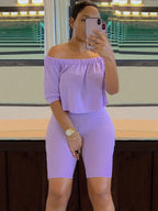 Women's Sexy Off-Shoulder Two-Piece Pantsuit