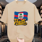 Men's Casual Haiti Graphic Print T-Shirt
