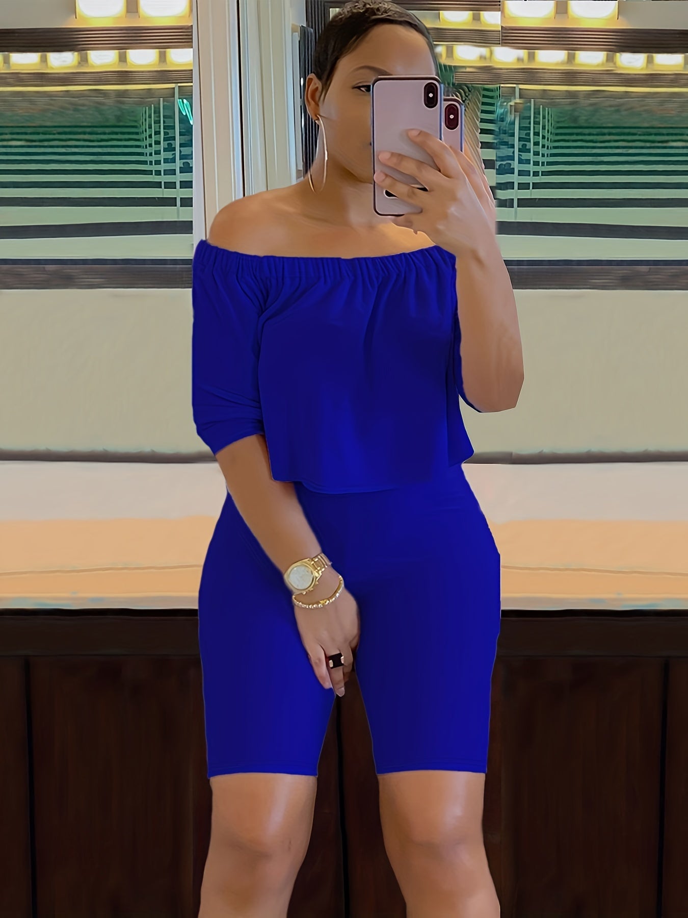 Women's Sexy Off-Shoulder Two-Piece Pantsuit