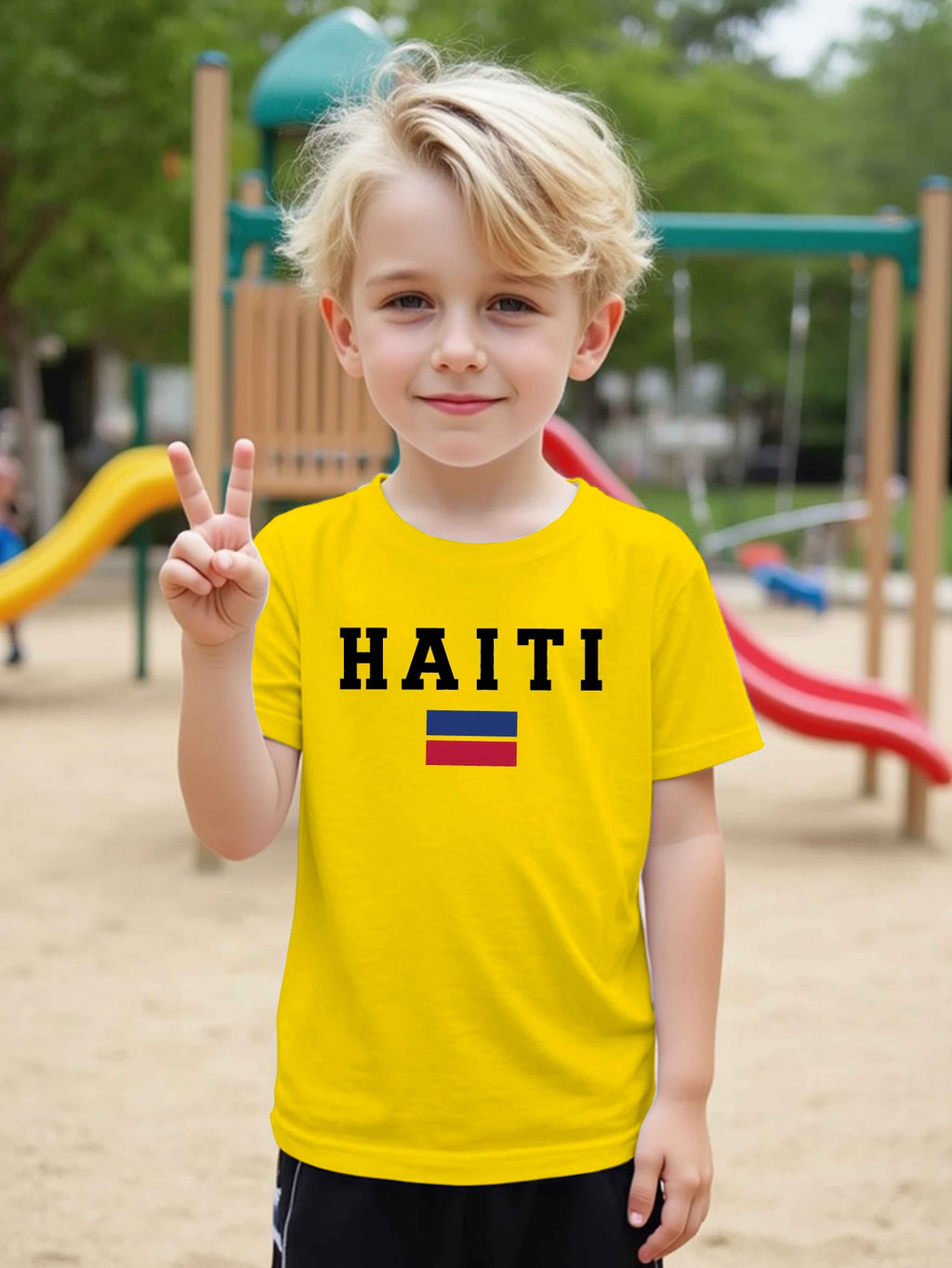 Boys' Haiti Graphic Cotton T-Shirt