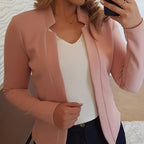 Women's Elegant Open-Front Long Sleeve Cardigan